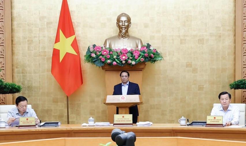 Thủ tướng Phạm Minh Chính phát biểu kết luận phiên họp.