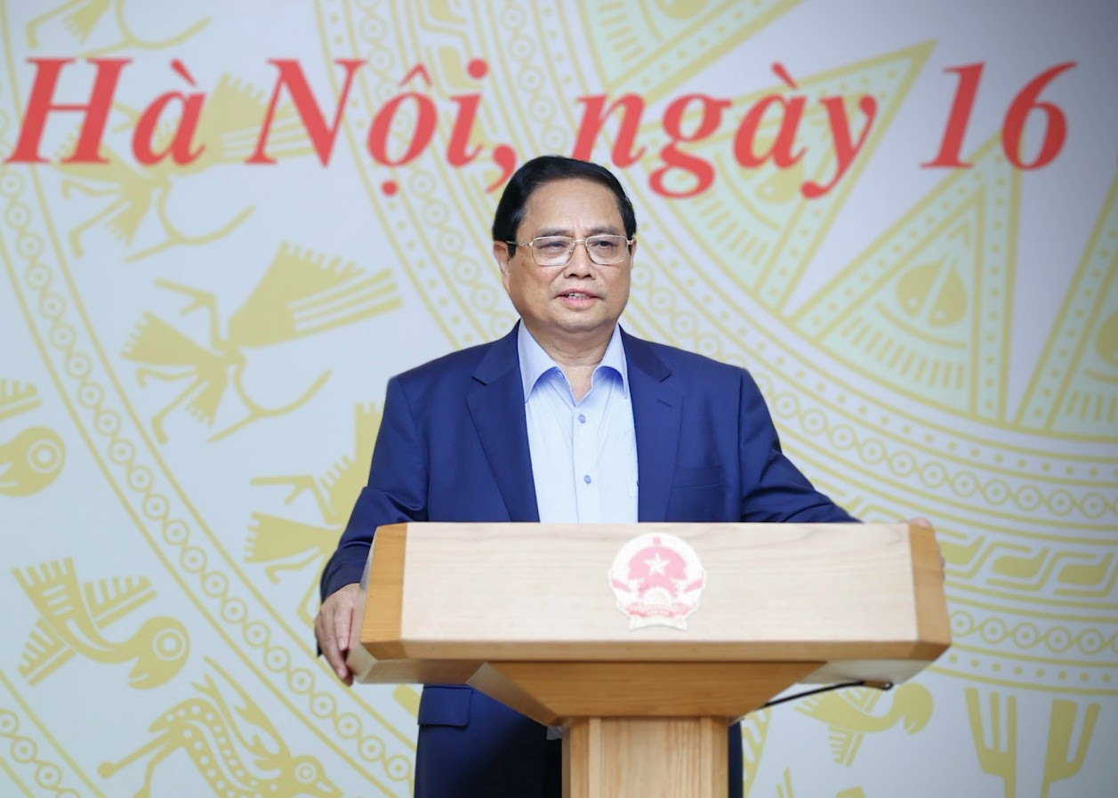 Thủ tướng Phạm Minh Chính phát biểu khai mạc hội nghị. Ảnh: Nhật Minh. Thủ tướng Phạm Minh Chính phát biểu khai mạc hội nghị. Ảnh: Nhật Minh.