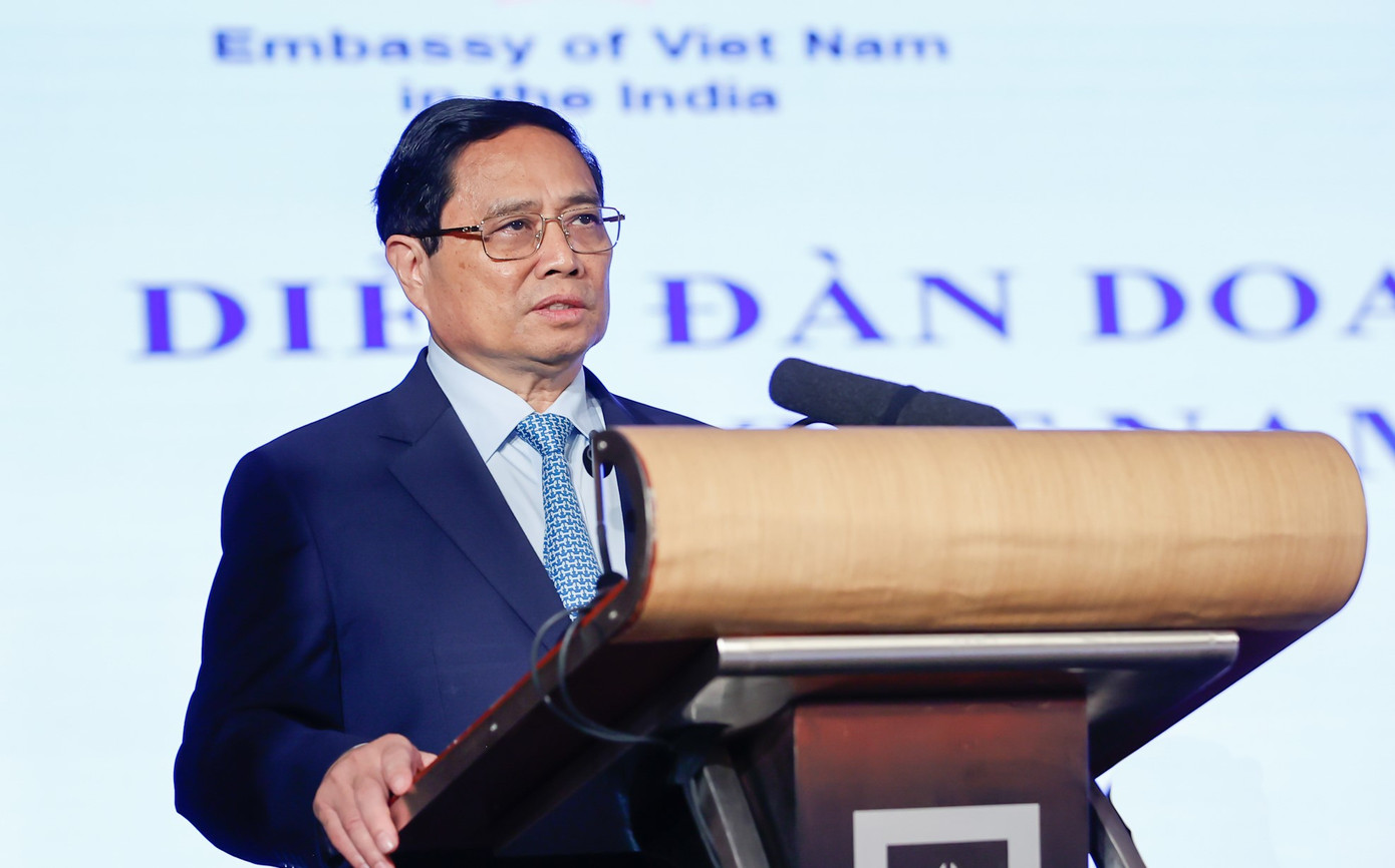 Thủ tướng Phạm Minh Chính phát biểu tại Diễn đàn. Ảnh: Nhật Bắc. Thủ tướng Phạm Minh Chính phát biểu tại Diễn đàn. Ảnh: Nhật Bắc.