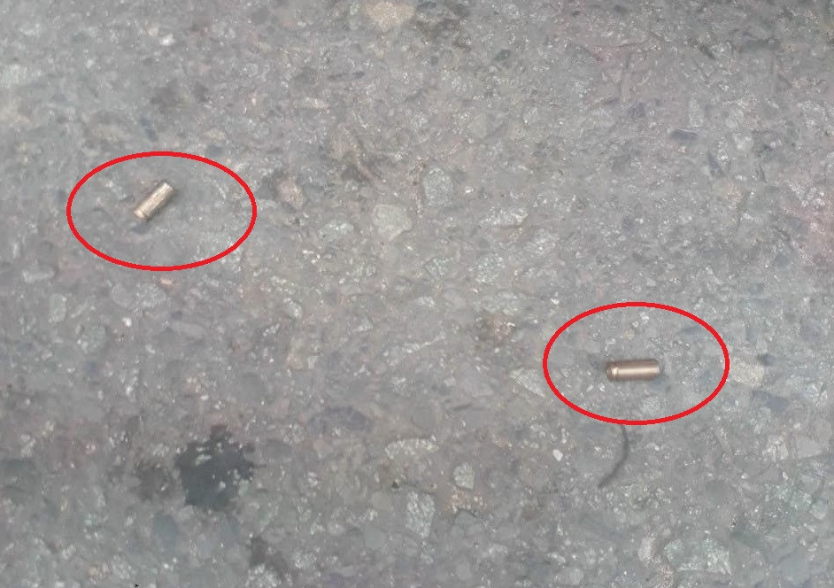 Vỏ đạn tại hiện trường