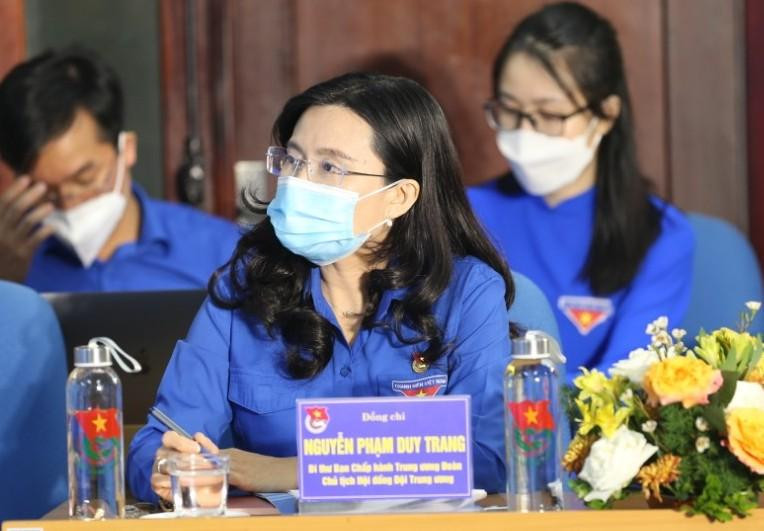 Chị Nguyễn Phạm Duy Trang - Bí thư Ban Chấp hành Trung ương Đoàn, Chủ tịch Hội đồng đội T.Ư - Ảnh: Minh Đức Chị Nguyễn Phạm Duy Trang - Bí thư Ban Chấp hành Trung ương Đoàn, Chủ tịch Hội đồng đội T.Ư - Ảnh: Minh Đức