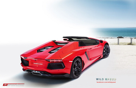 Phác họa Aventador LP700-4 bản roadster . Phác họa Aventador LP700-4 bản roadster