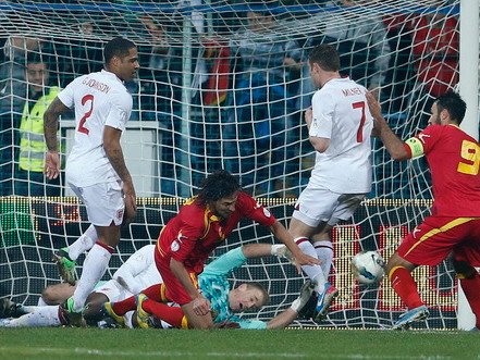 Để Montenegro ghi bàn ở phút 76, tuyển Anh đành chấp nhận kết quả hòa 1-1. Ảnh: Reuters