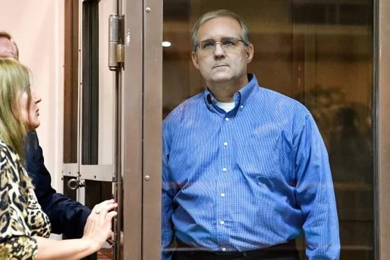 Paul Whelan trong một phiên xét xử ở Nga. Ảnh: Getty Images.