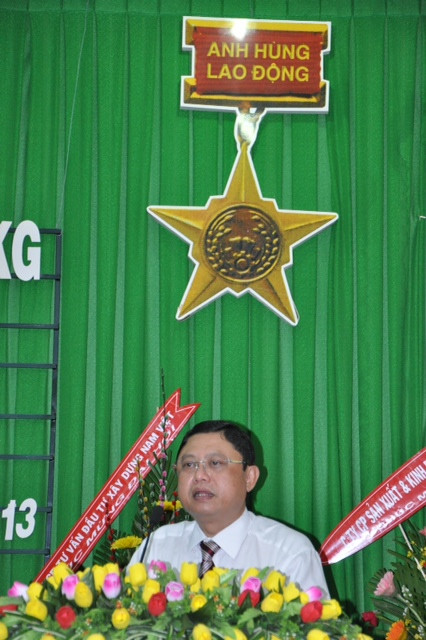 Tổng Giám đốc kiêm Chủ tịch HĐQT CIC – ông Trần Thọ Thắng tại đại hội cổ đông thường niên 2013