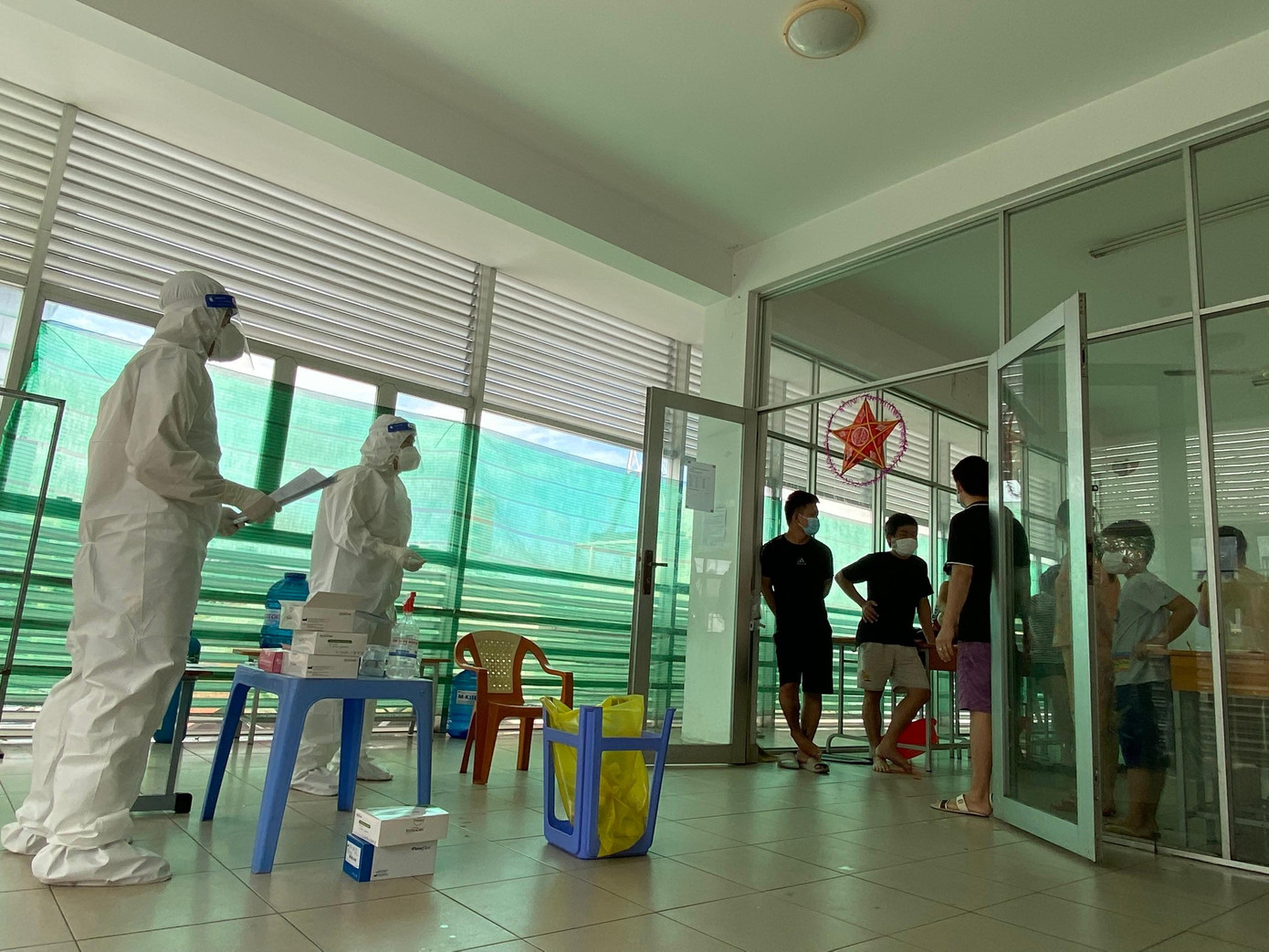 Một khu thu dung F0 không triệu chứng của TP.HCM tháng 9/2021.