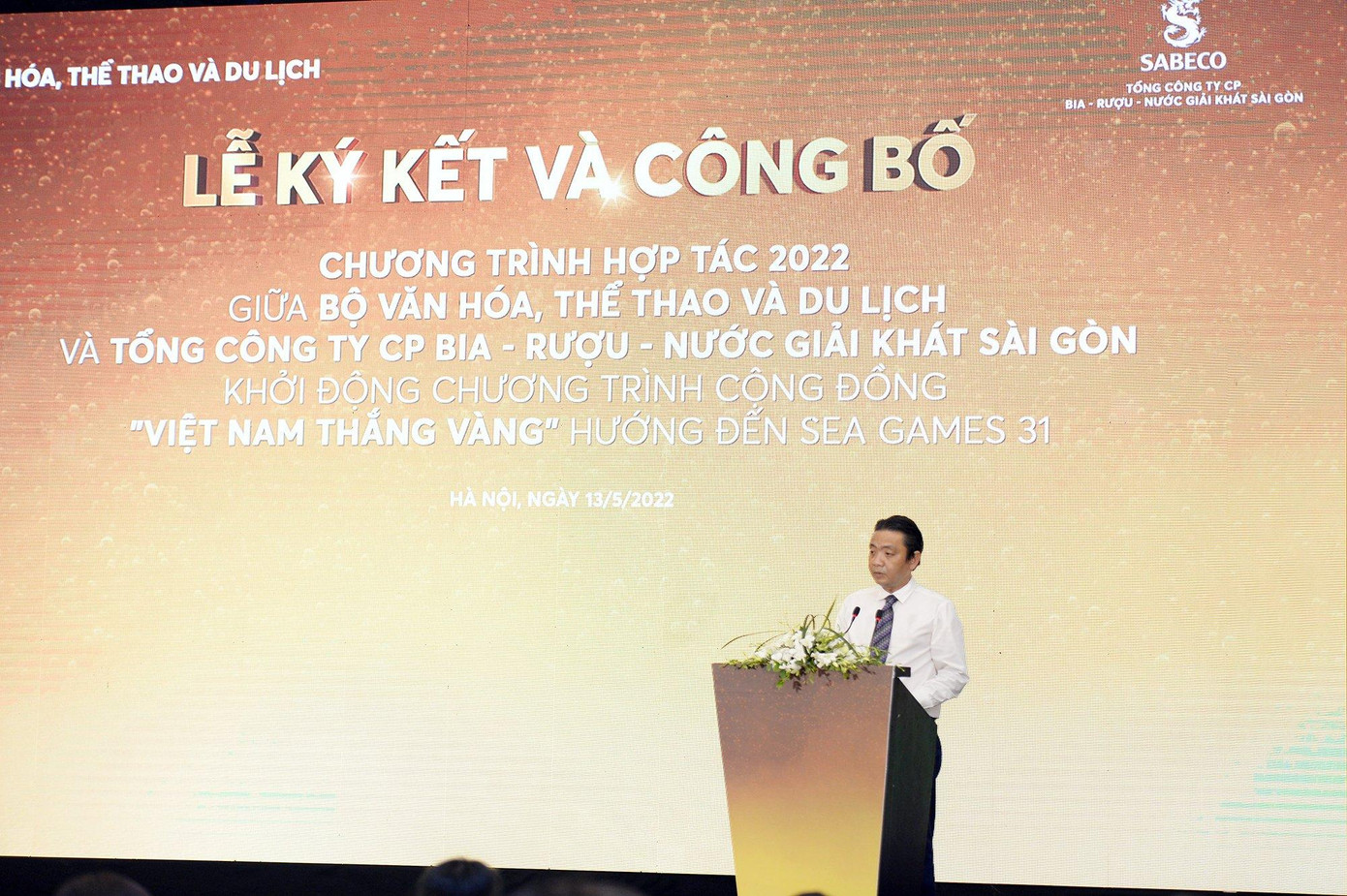 Thứ trưởng Bộ VHTTDL Hoàng Đạo Cương phát biểu tại buổi lễ Thứ trưởng Bộ VHTTDL Hoàng Đạo Cương phát biểu tại buổi lễ