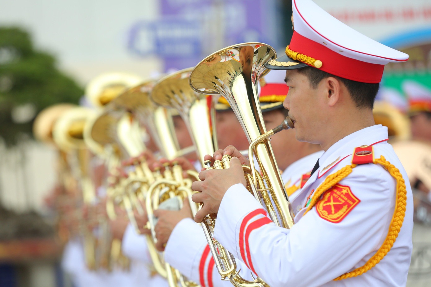 Những hình ảnh trang nghiêm tại Lễ thượng cờ