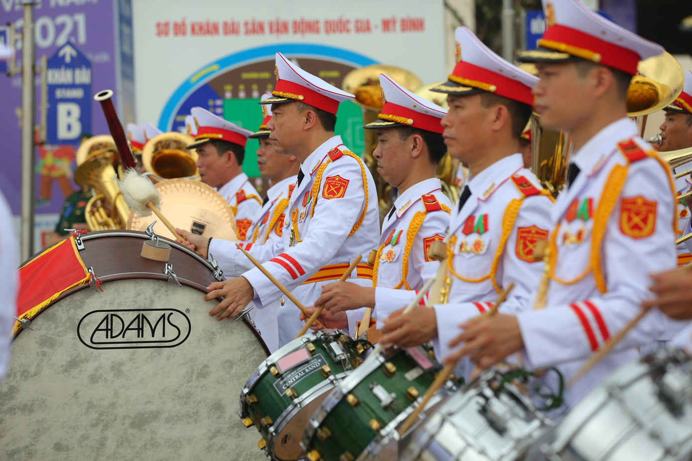 Sự kiện có sự tham dự của khoảng 400 người là đại biểu đại diện các Đoàn thể thao các quốc gia sẽ có mặt tại đại hội lần này, đại diện Đại sứ quán 10 nước Đông Nam Á tại Hà Nội…, phóng viên trong nước, quốc tế.