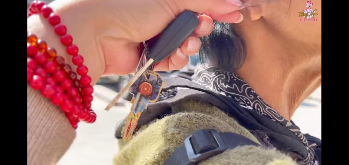 Hình ảnh một bên tai bị cắt của Kim Ngân