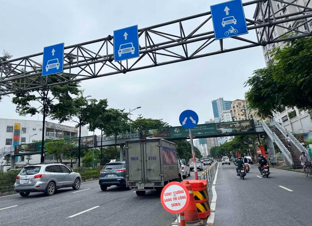 Đường Võ Chí Công sẽ được phân làn, điều chỉnh tổ chức giao thông từ ngày 9/7.