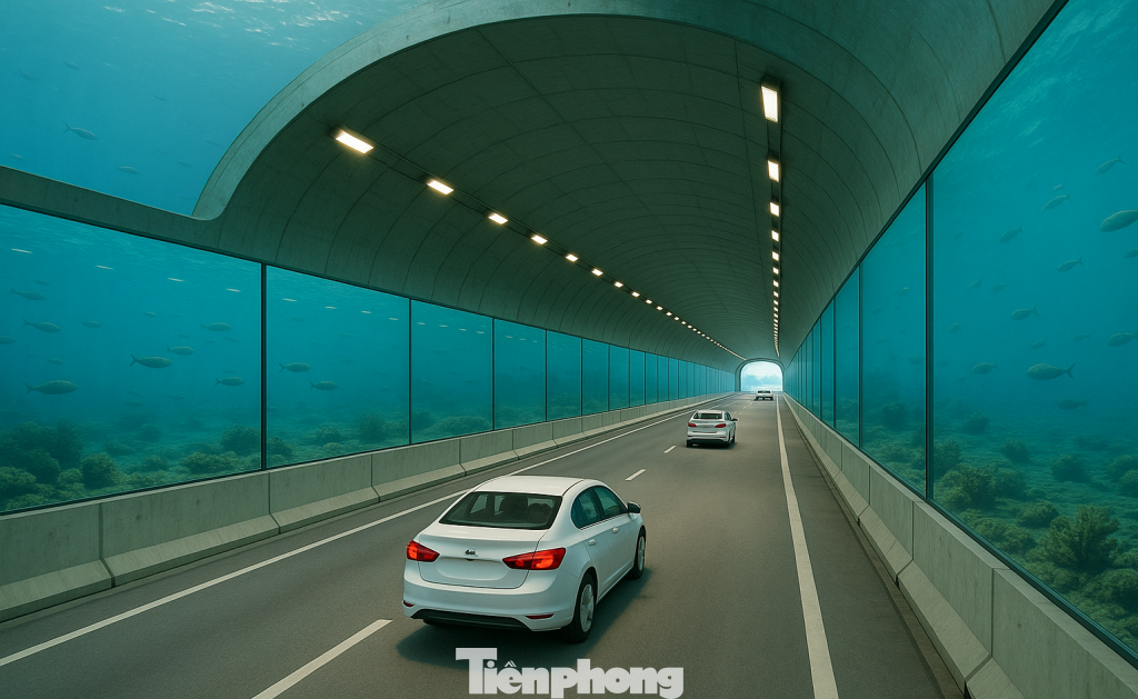 Một đường hầm qua Hồ Tây được công nghệ AI phác họa.