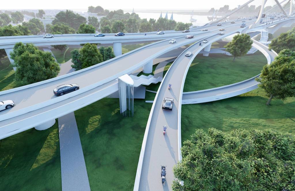 Cầu được thi công với kết cấu bê tông cốt thép dự ứng lực, công trình giao thông cấp đặc biệt. Cầu được thi công với kết cấu bê tông cốt thép dự ứng lực, công trình giao thông cấp đặc biệt.