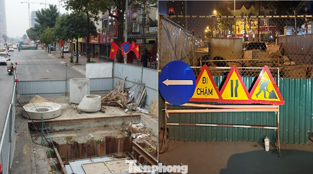 Tuy nhiên, ghi nhận tại các công trường dự án này trong 2 ngày qua (cả ngày và đêm), phóng viên thấy rằng, công trường vẫn "án binh bất động".