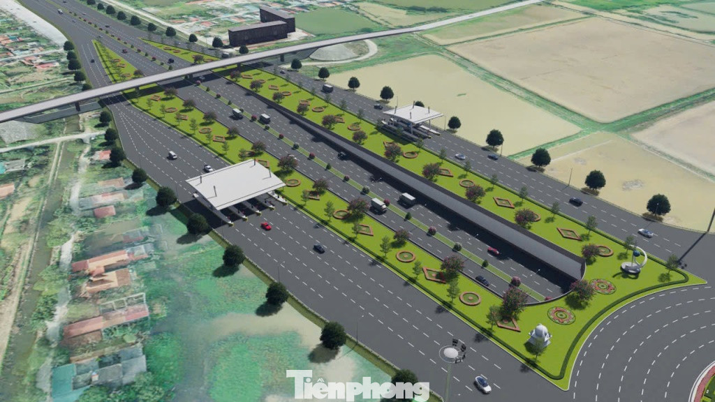 Cùng với hạ tầng đường và vòng xuyến nút giao, dự án còn xây dựng hệ thống 4 trạm thu phí để kiểm soát xe ra vào cao tốc.