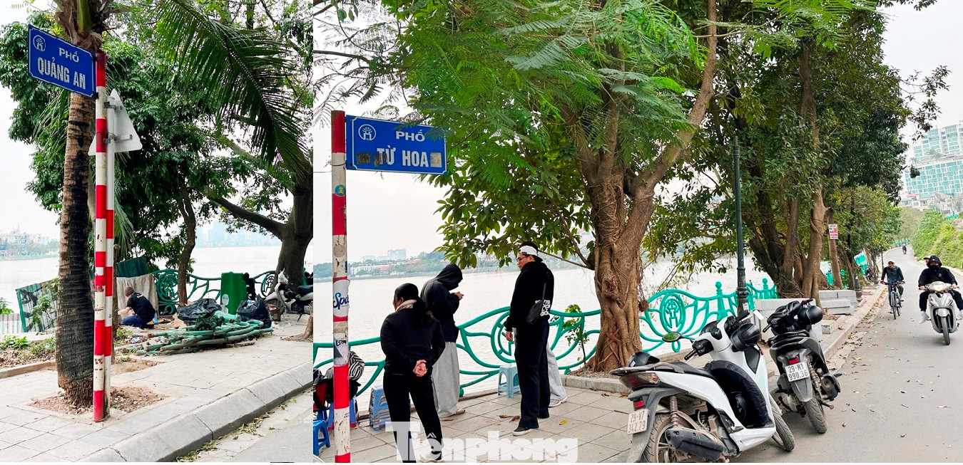 Tuyến đường ven Hồ Tây đoạn phố Quảng An và Từ Hoa hiện nhỏ hẹp, mặt đường rộng chỉ 3 đến 5 mét. Tuyến đường ven Hồ Tây đoạn phố Quảng An và Từ Hoa hiện nhỏ hẹp, mặt đường rộng chỉ 3 đến 5 mét.