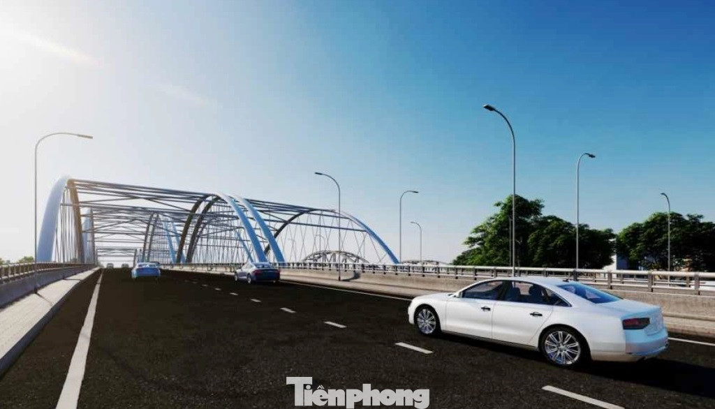 Với cầu đường bộ được xây dựng vĩnh cửu bằng bê tông cốt thép và bê tông cốt thép dự ứng lực, kết hợp dây văng; cầu có chiều dài 700 mét, rộng 18 mét tương đương 6 làn xe, vận tốc thiết kế 80 km/h.