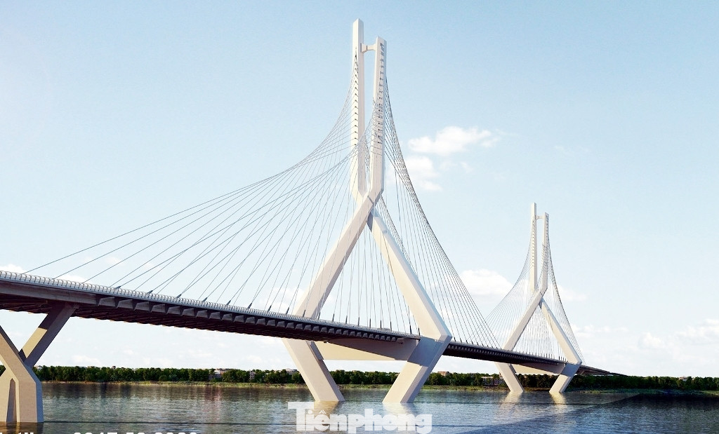 Theo phương án thiết kế kiến trúc đã được tư vấn xây dựng, cầu có kết cấu bê tông kết hợp văng xoắn. Phương án này được đánh giá, tạo cho cầu có các nhịp lớn với hệ khung kết cấu thép nhẹ, hai hệ trụ cầu chính được tạo hình xoắn mỹ thuật, kỳ vọng khi hoàn thành sẽ trở thành biểu tượng kiến trúc mới của Hà Nội.