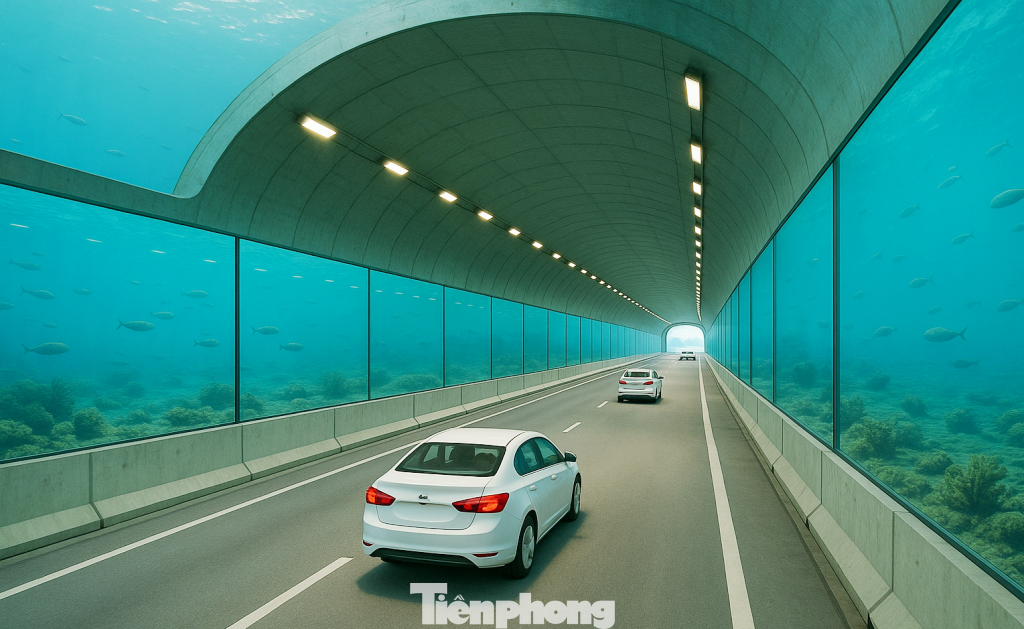 Một đoạn đường hầm qua lòng Hồ Tây được công nghệ AI phác họa Một đoạn đường hầm qua lòng Hồ Tây được công nghệ AI phác họa