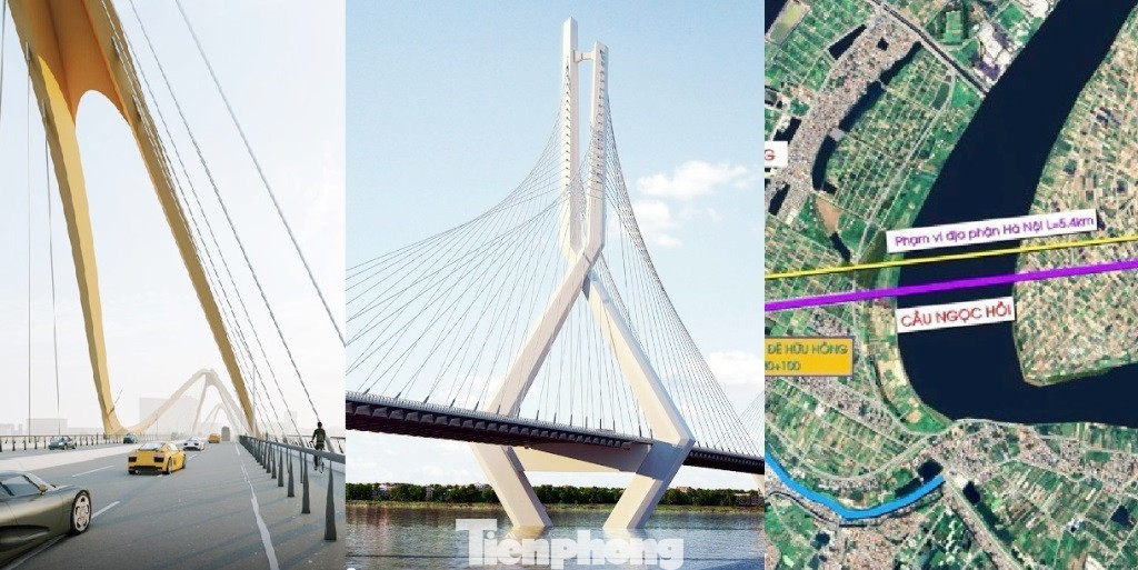Vị trí và thiết kế kiến trúc ba cầu qua sông Hồng vừa được các đơn vị tư vấn và cơ quan được giao quản lý dự án chỉnh sửa, hoàn thiện để trình HĐND TP Hà Nội.