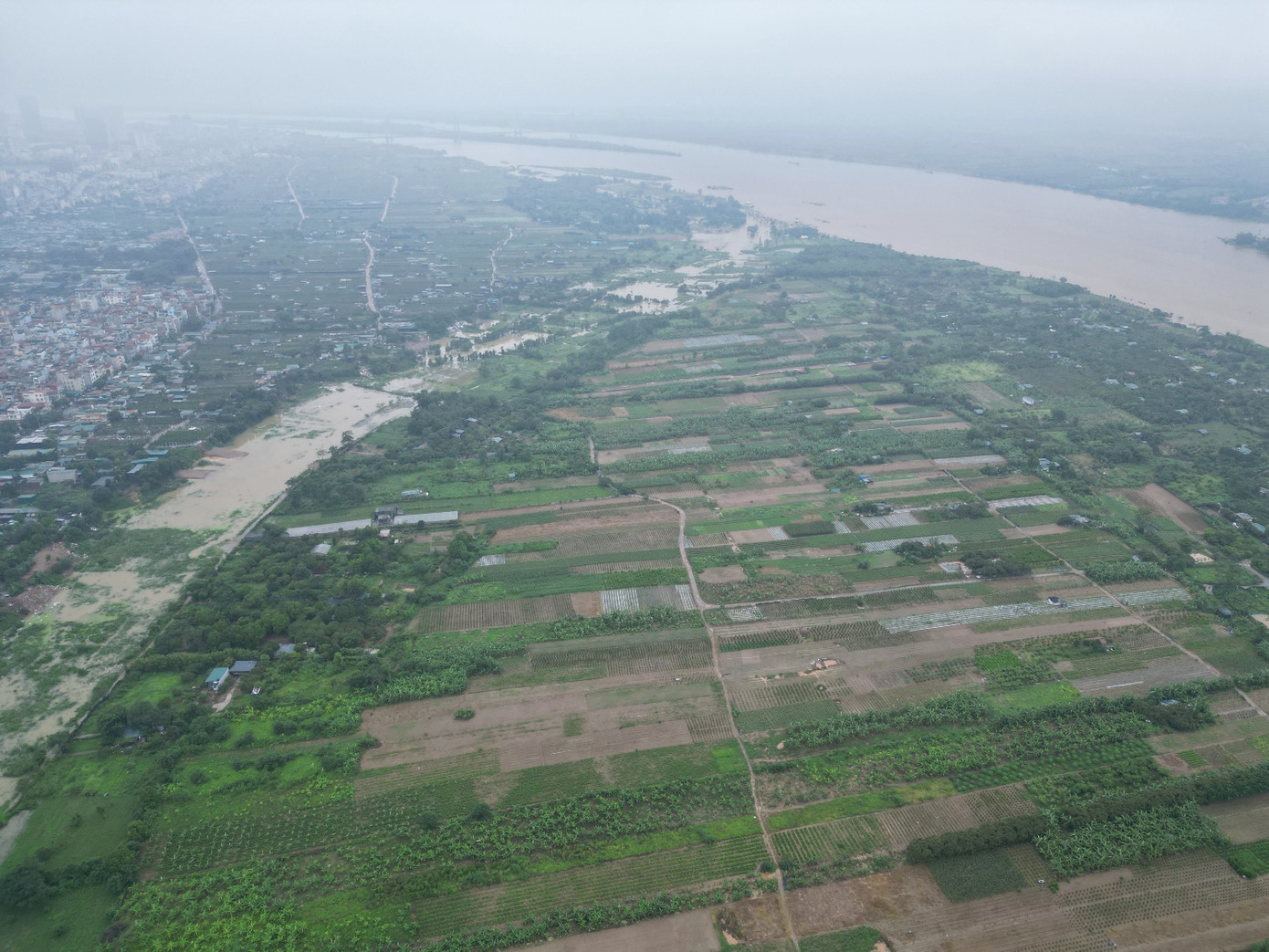 Vị trí bãi sông từ khu vực phường Tứ Liên chạy dài về phía cầu Thăng Long, Hồng Hà (đầu tuyến) Vị trí bãi sông từ khu vực phường Tứ Liên chạy dài về phía cầu Thăng Long, Hồng Hà (đầu tuyến)