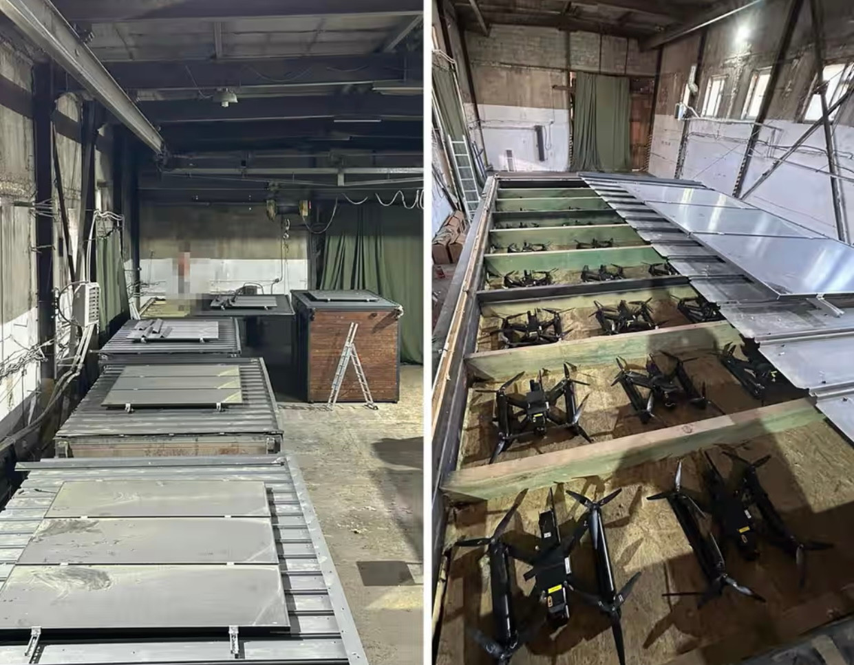 UAV và container được Ukraine bí mật đưa sâu vào lãnh thổ Nga. Nguồn: AP. UAV và container được Ukraine bí mật đưa sâu vào lãnh thổ Nga. Nguồn: AP.