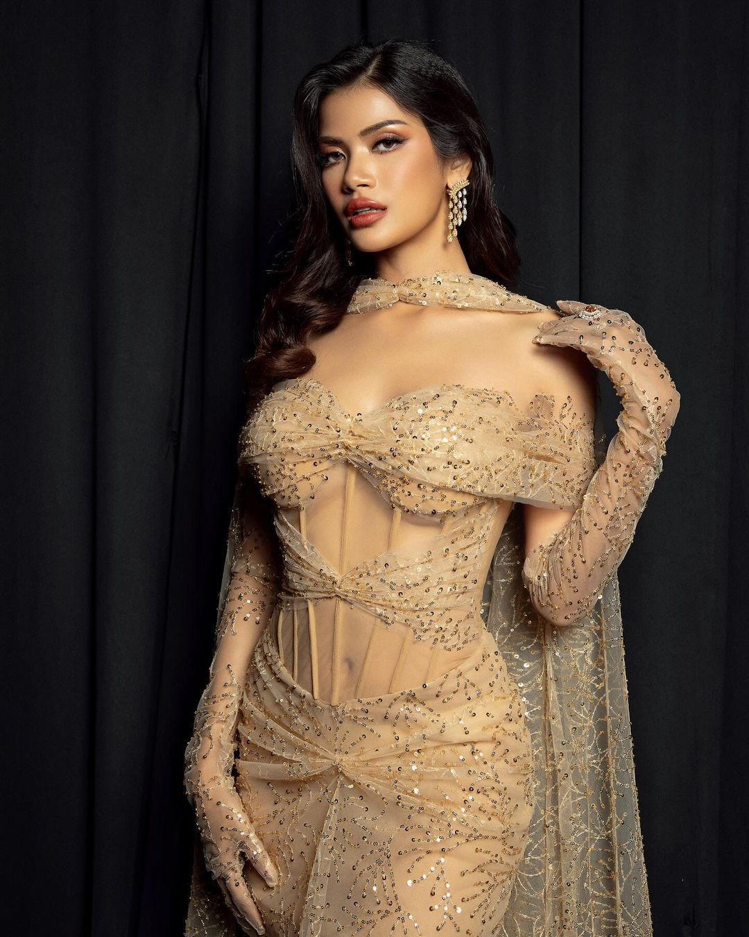 Đại diện Việt Nam và Myanmar tại Hoa hậu Siêu quốc gia 2024.