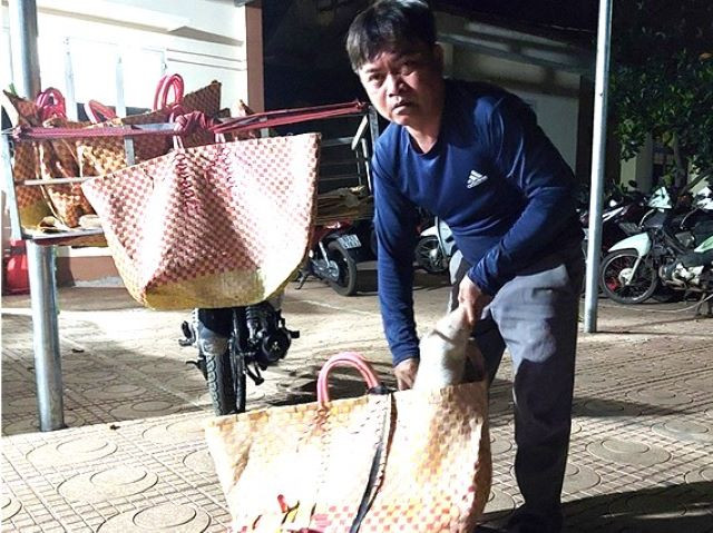 Lê Văn Đài cùng tang vật