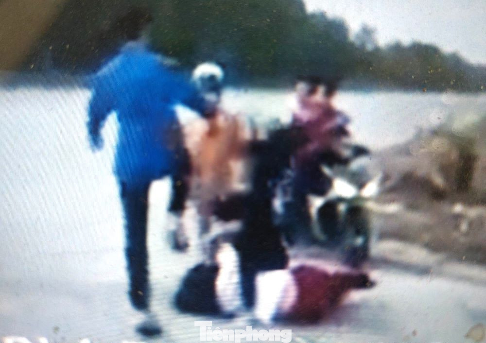 Hiện trường vụ đánh nhau Ảnh cắt từ clip