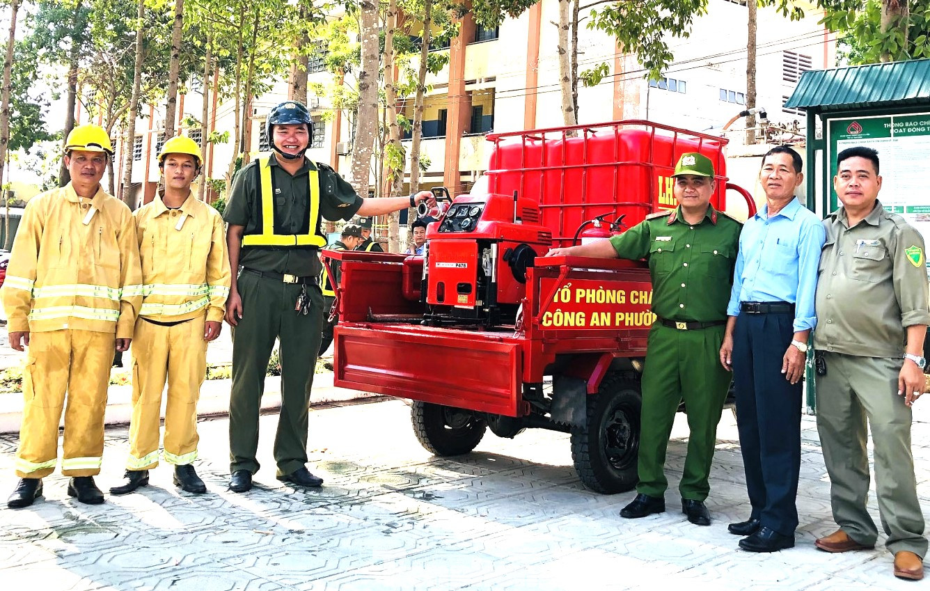 Xe ba gác chữa cháy lưu động đầu tiên tại tỉnh Bình Dương