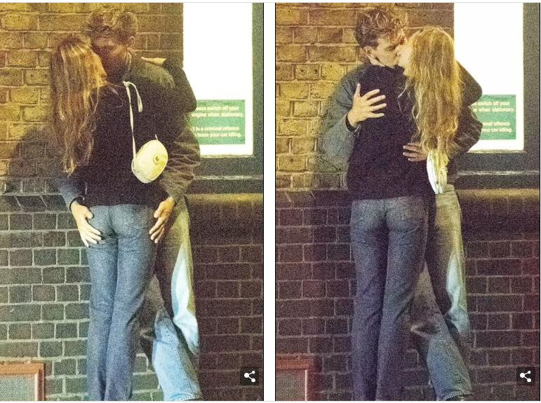 Austin Butler và Lily-Rose Depp bị bắt gặp khóa môi trên phố ở London hồi tháng 8 vừa qua.