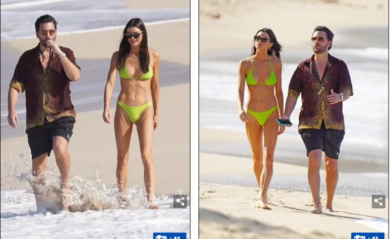 Scott Disick và Bella Banos được trông thấy đi nghỉ cùng nhau ở St. Barts (Pháp) cách đây 1 tuần, dấy lên nghi vấn "về đây bên nhau, ta nối lại tình xưa".