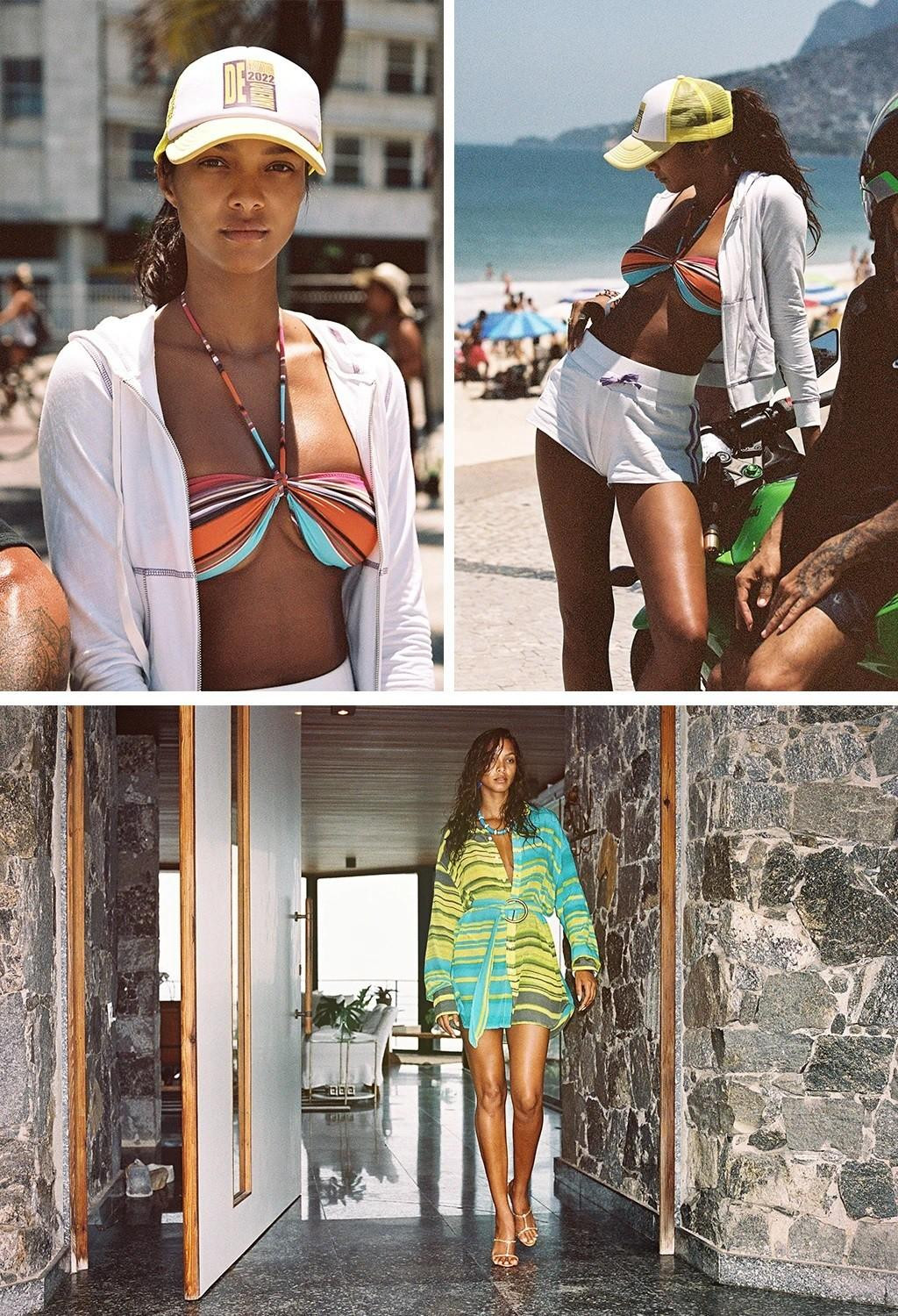 Lais Ribeiro toát lên vẻ đẹp Latin sexy hoang dại không thể lẫn trong làng mốt, khiến người nhìn mê mải ngắm.