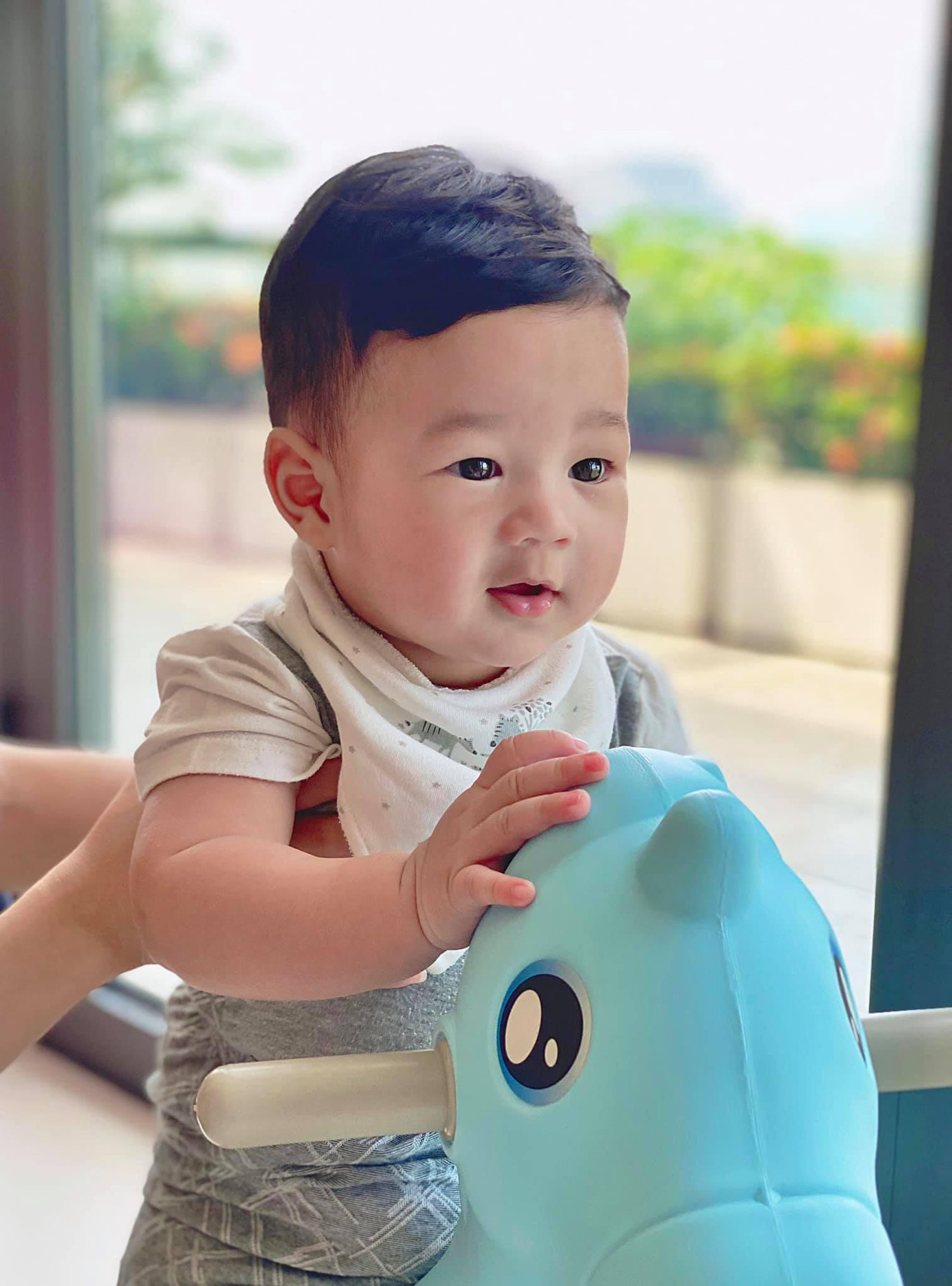 Quý từ nhà Thu Thảo gây sốt với vẻ điển trai, kháu khỉnh. Quý từ nhà Thu Thảo gây sốt với vẻ điển trai, kháu khỉnh.