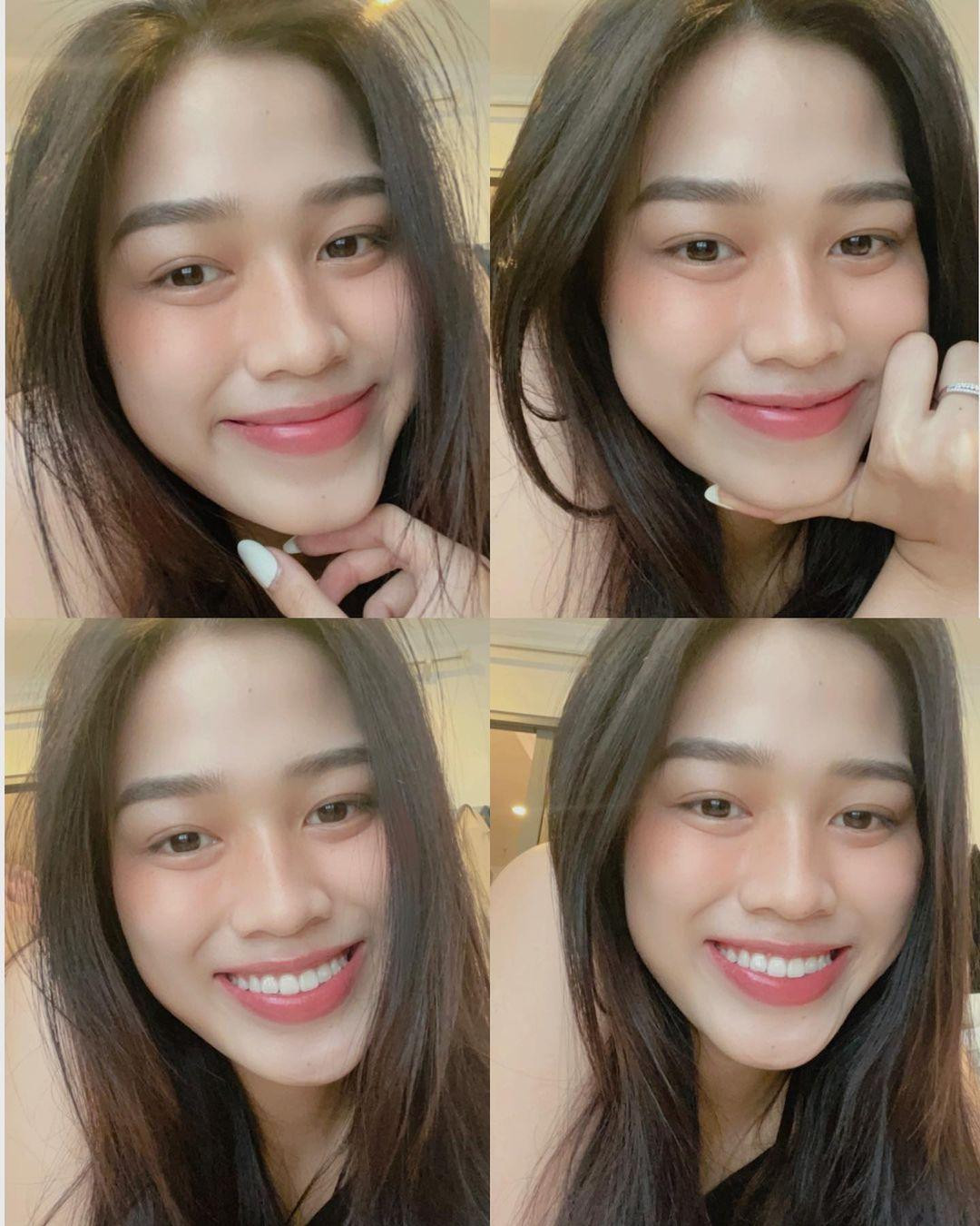 Hoa hậu Đỗ Thị Hà đẹp duyên dáng, trẻ trung dù chỉ trang điểm nhẹ nhàng.