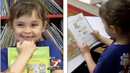 Hầu hết thời gian bé Sophia Moss không làm gì ngoài đọc sách