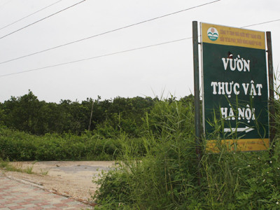 Lối vào Vườn Thực vật Hà Nội Ảnh: Minh Đức 