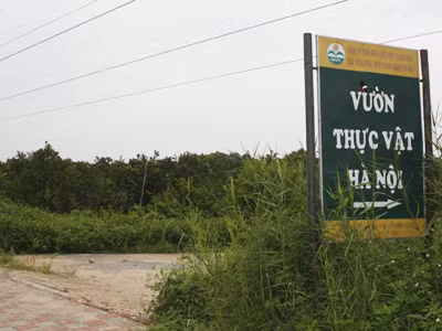 Lối vào Vườn Thực vật Hà Nội Ảnh: Minh Đức 