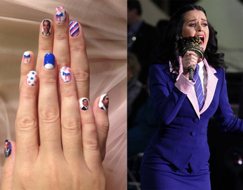 Cô nàng cá tính này có một sở thích đặc biệt với móng tay, trước đây, Katy từng vẽ gương mặt bạn trai lên móng