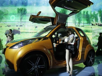 Geely IG concept tại triển lãm ô tô Bắc Kinh. Ảnh AP