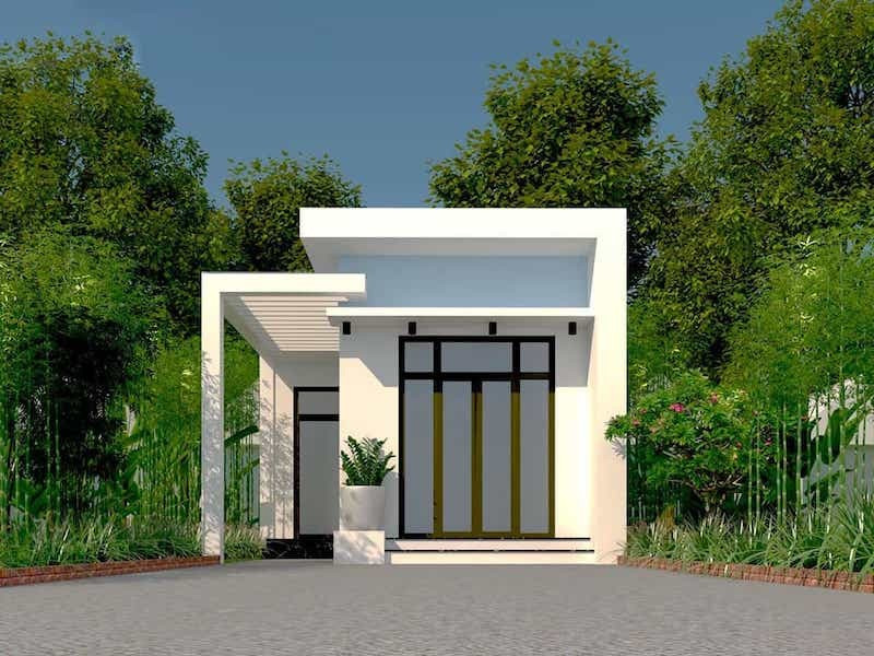 Nếu ngân sách hạn chế, mẫu nhà một tầng mái phẳng với thiết kế cực kỳ đơn giản sẽ rất phù hợp. Nếu ngân sách hạn chế, mẫu nhà một tầng mái phẳng với thiết kế cực kỳ đơn giản sẽ rất phù hợp.