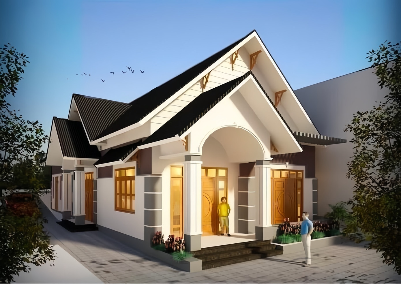 Nếu tài chính tốt, chủ nhà có thể chọn mẫu nhà này với thiết kế đẹp, đầy đủ chức năng và khu vườn mở thoáng đãng. Nếu tài chính tốt, chủ nhà có thể chọn mẫu nhà này với thiết kế đẹp, đầy đủ chức năng và khu vườn mở thoáng đãng.