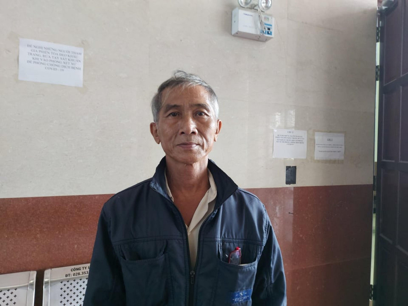 Ông Nguyễn Văn Dũng tại phiên tòa phúc thẩm. Ảnh: Tân Châu