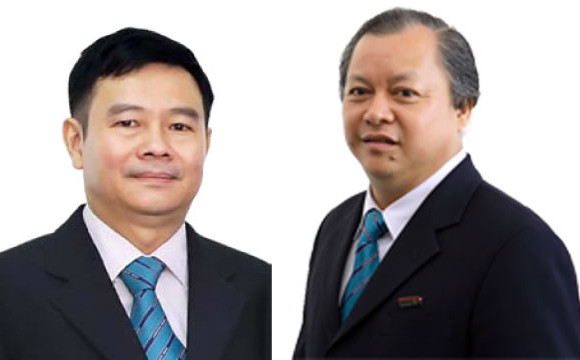 Ông Phạm Khắc Khoan (trái) Ông Trương Hoàng Lương (phải)