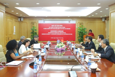 Agribank tiếp và làm việc với đoàn Bộ Ngoại thương CuBa ảnh 2