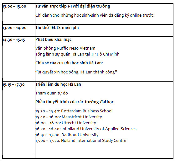 Cơ hội du học cùng 16 đại diện giáo dục hàng đầu Hà Lan ảnh 3