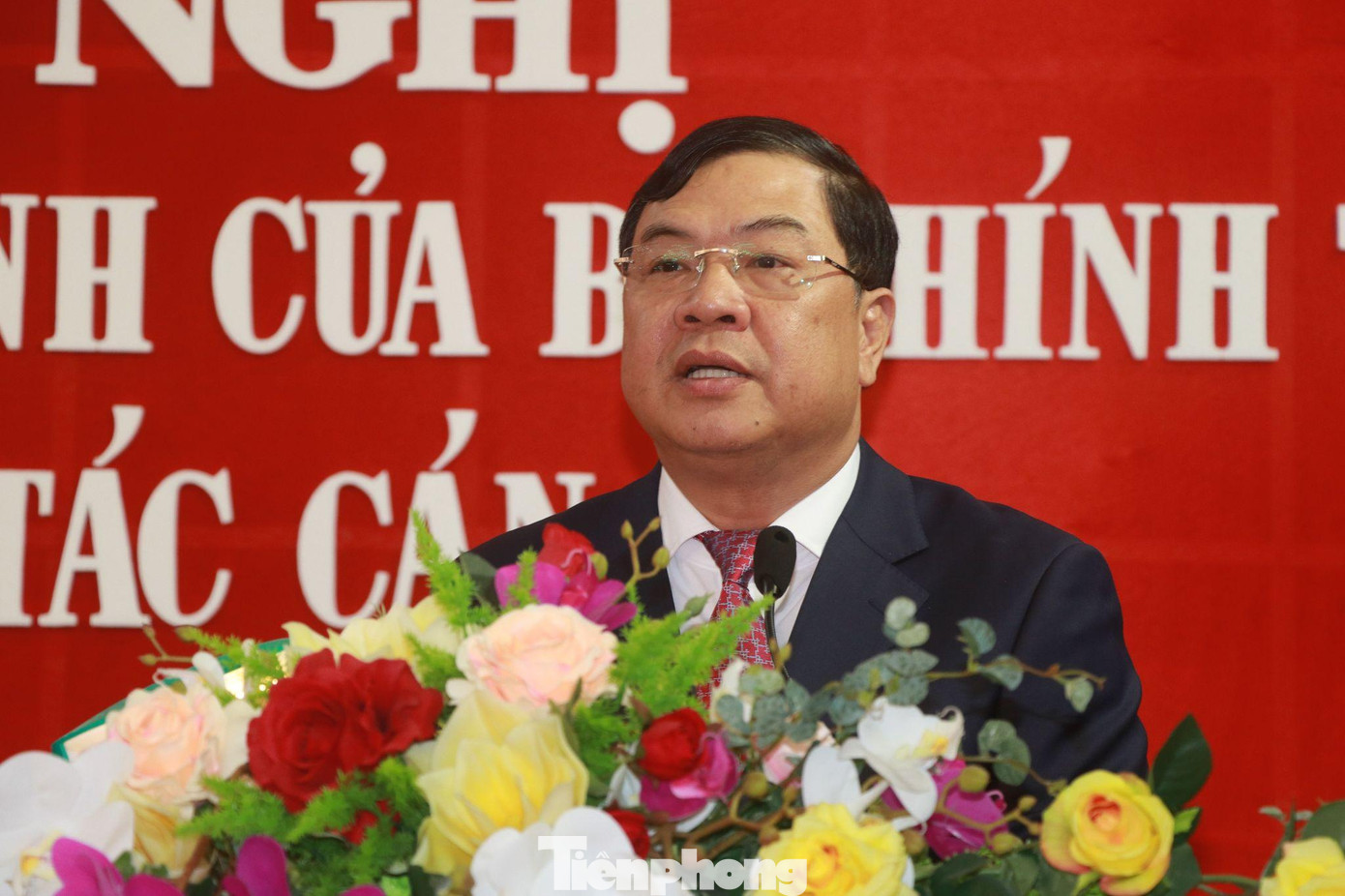 Tân Bí thư Tỉnh uỷ Nam Định phát biểu nhận chức - Ảnh: Hoàng Long