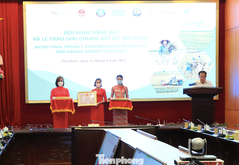 Bộ Nông nghiệp-PTNT và Chủ tịch UBND tỉnh Thái Bình tặng bằng khen cho các tập thể, cá nhân xuất sắc - Ảnh: Hoàng Long