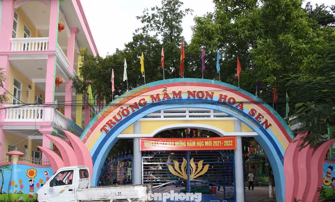 8 trường học tại thành phố Phủ Lý được trưng dụng để tổ chức cách ly cho gần 650 người diện F1 - Ảnh: Hoàng Long