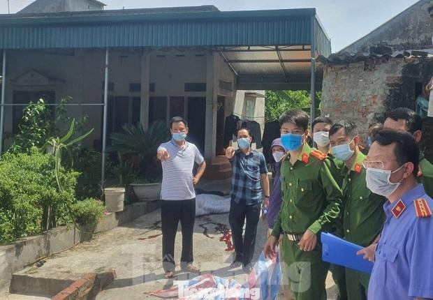 Công an tỉnh Thái Bình khám nghiệm hiện trường - Ảnh: Hoàng Long